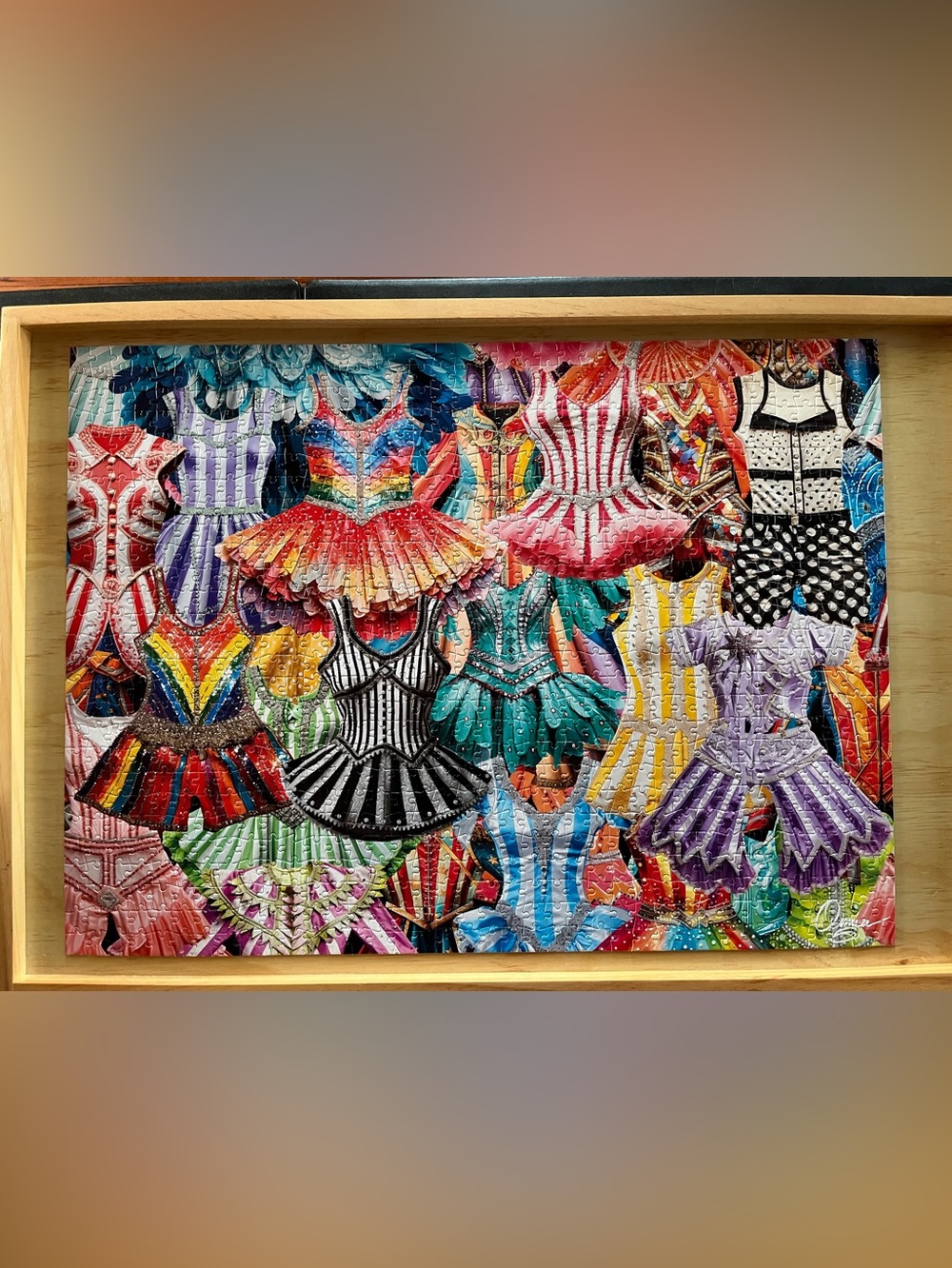 Buffalo Aimee Stewart Carnival Costumes 1000 Piece Puzzle Complete Made in USA - Picture 2 of 6